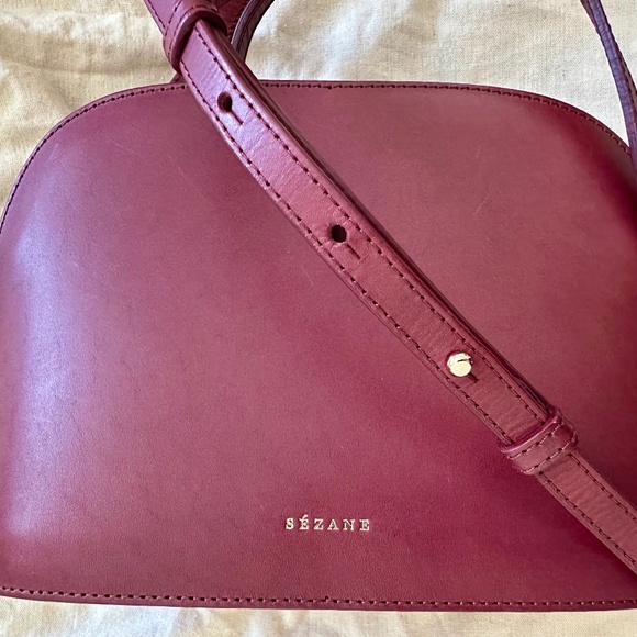 NWOT Sézane Victor bag bordeaux - Picture 1 of 4